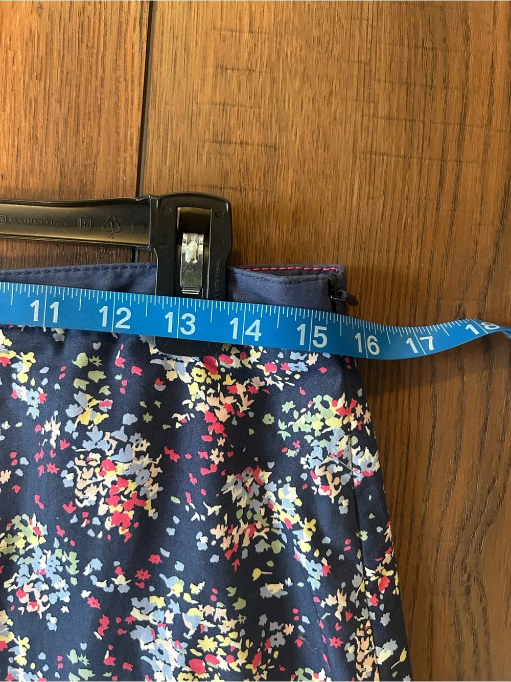 Boden Navy Blue Ditzy Floral Pencil Skirt Size 8 - Picture 5 of 8